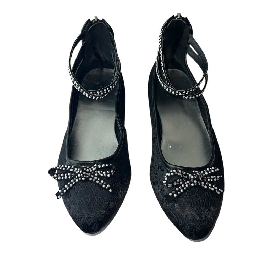 Michael Kors Black Dress Shoes with Silver Accents - Picture 2 of 10